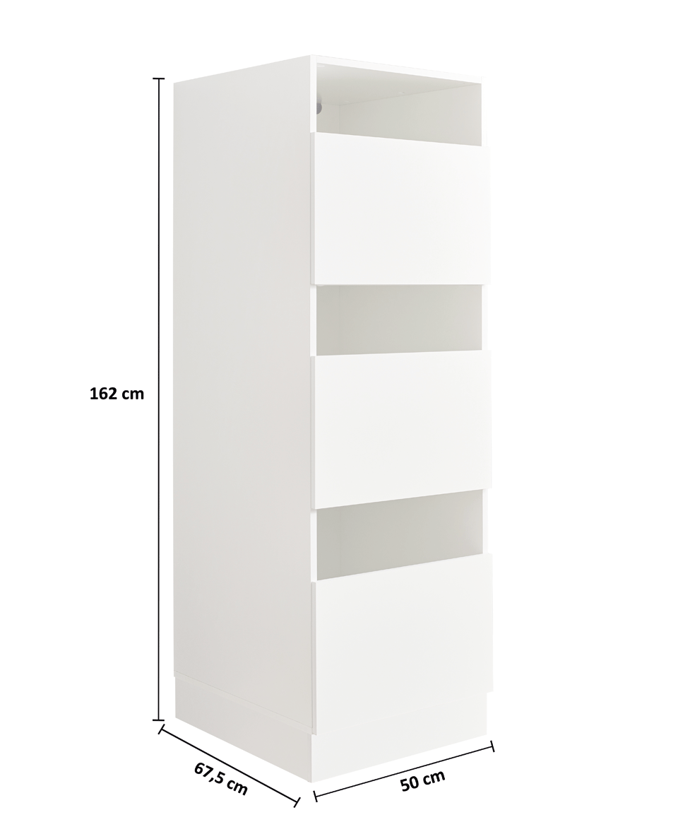 Artikel - LDO50W-Wei·-Waescheschrank-mit-Sockel-Freisteller-mit-Ma·en_70-201-17